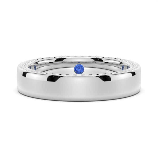 Princess Cut Split Shank Moissanite Couple's Ring Set with Men's Wedding Band