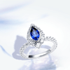 "ENDLESS BLUE" Pear Shaped Sapphire Ring