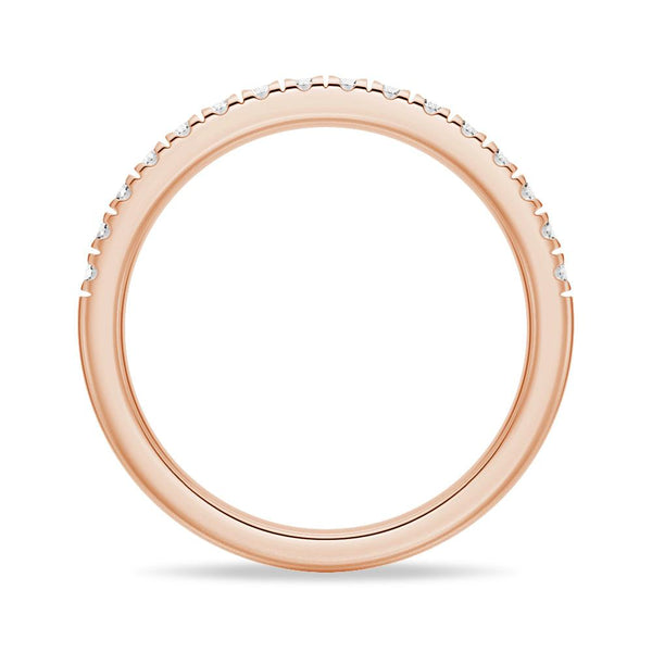 Classic French Pave Moissanite Anniversary Band