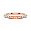Classic French Pave Moissanite Anniversary Band