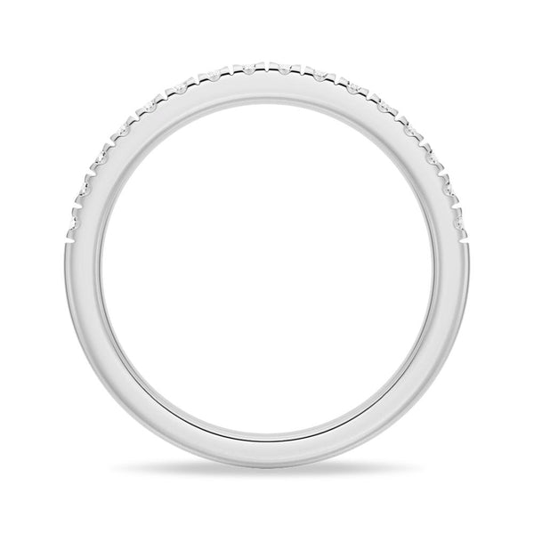 Classic French Pave Moissanite Anniversary Band