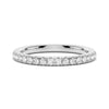 Solitaire Radiant Cut Moissanite Ring Set with Matching Wedding Band