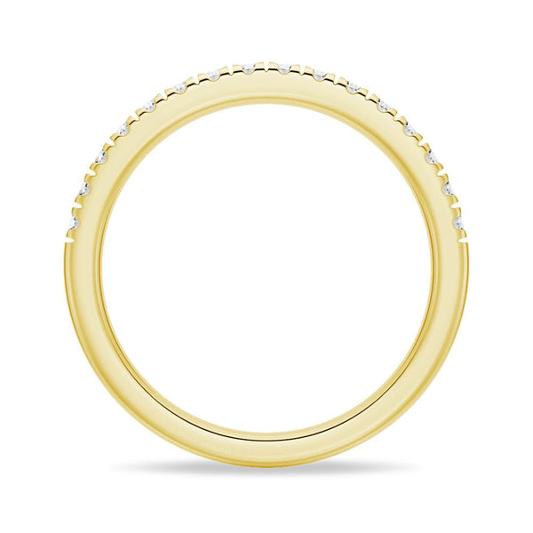 Classic French Pave Moissanite Anniversary Band