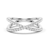 Crossover Moissanite Statement Ring