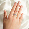 French Pave Petite Moissanite Wedding Band