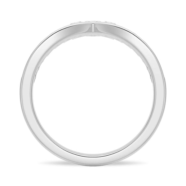 Luxe Crown Curved Moissanite Wedding Band