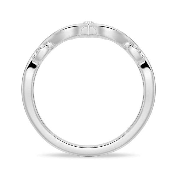 Winding Willow Curved Moissanite Wedding Band