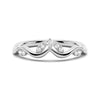 Winding Willow Curved Moissanite Wedding Band
