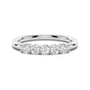 3mm 5 Stone Shared Prong Moissanite Anniversary Band