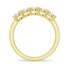 3.75mm 5 Stone Shared Prong Moissanite Anniversary Band