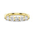 3.75mm 5 Stone Shared Prong Moissanite Anniversary Band