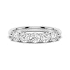 4.5mm 5 Stone Shared Prong Moissanite Anniversary Band