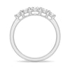 5 Stone Shared Prong Moissanite Anniversary Band