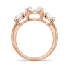 Round Cut Three Stone Moissanite Engagement Ring