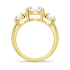 Round Cut Three Stone Moissanite Engagement Ring
