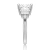 Princess Cut Three Stone Moissanite Engagement Ring