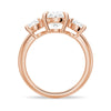 Oval Cut Three Stone Moissanite Engagement Ring