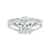 Oval Cut Split Shank Moissanite Engagement Ring