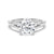 Round Cut Split Shank Moissanite Engagement Ring