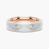 7.5mm Two Tone Matte Finish Infinity Design Men's Band