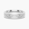 7.5mm Two Tone Matte Finish Infinity Design Men's Band
