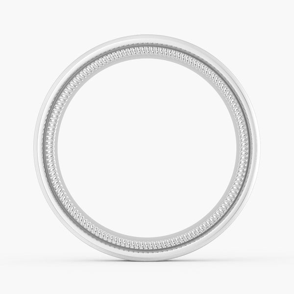 7.5mm Two Tone Matte Finish Infinity Design Men's Band