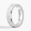 7.5mm Two Tone Matte Finish Infinity Design Men's Band