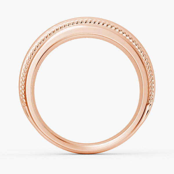 9mm Moissanite Men's Wedding Band