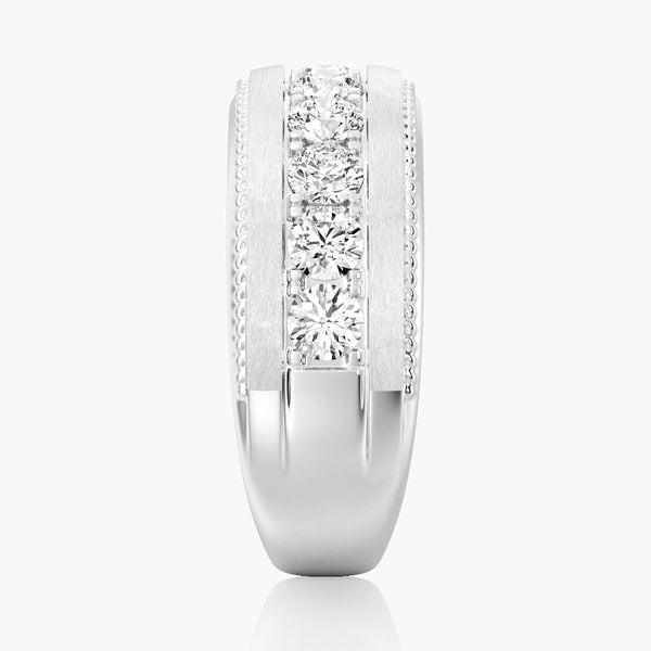 9mm Moissanite Men's Wedding Band