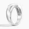 5mm Crossover Channel Set Moissanite Men's Wedding Band