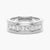 6mm Channel Set Moissanite Men's Wedding Band