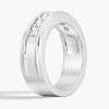 6mm Channel Set Moissanite Men's Wedding Band