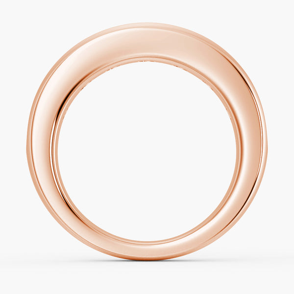 8mm Channel Set Moissanite Men's Wedding Band