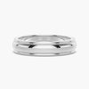 6mm Minimalist Two Tone Men's Wedding Band