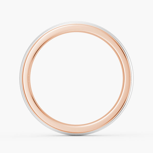 6mm Minimalist Two Tone Men's Wedding Band