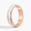 6mm Minimalist Two Tone Men's Wedding Band