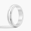 6mm Minimalist Two Tone Men's Wedding Band