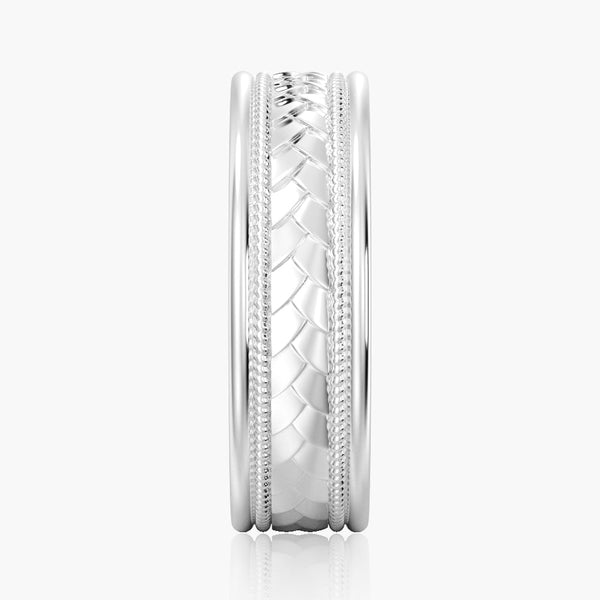7mm Twisted Rope Men's Wedding Band