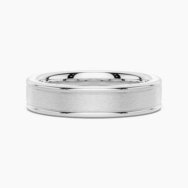 6mm Brushed Finish Men's Wedding Band