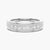 7mm Brush Finish Channel Set Moissanite Men's Wedding Band