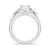 Princess Cut Moissanite Vintage Engagement Ring With Infinite Band