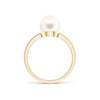 8mm Classic Freshwater Cultured Pearl Solitaire Ring