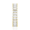 4.6ctw. Emerald Cut Moissanite Eternity Band