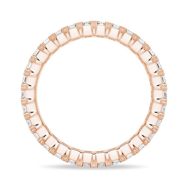 4.6ctw. Emerald Cut Moissanite Eternity Band