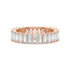 4.6ctw. Emerald Cut Moissanite Eternity Band