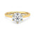 Classic Six Prong Moissanite Engagement Ring with Hidden Anniversary Stone Accent