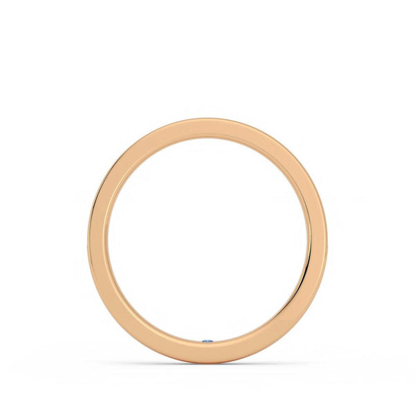 Half Eternity Channel Set Princess Cut Moissanite Wedding Band with Anniversary Stone Accent