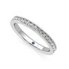 Half Eternity Channel Set Moissanite Wedding Band Anniversary Stone Accent