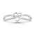 Lab Grown Diamond Infinity Heart Promise Ring
