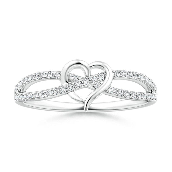 Lab Grown Diamond Infinity Heart Promise Ring